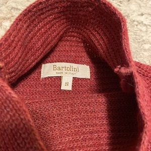 Bartolini Mock Neck Maroon Sweater Small